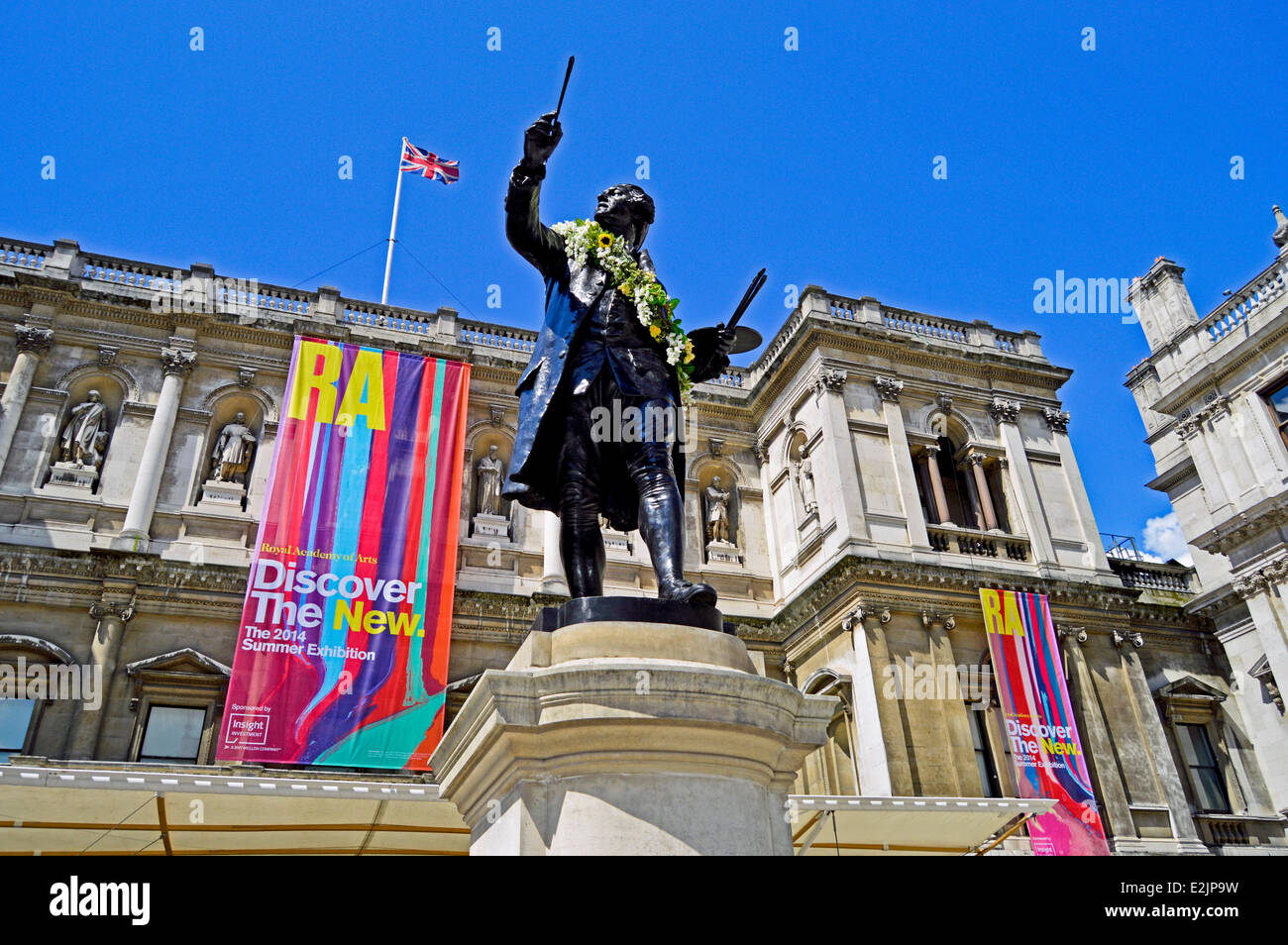 The Royal Academy of Arts, Burlington House, Piccadilly, City of Westminster, London, England, United Kingdom Stock Photo