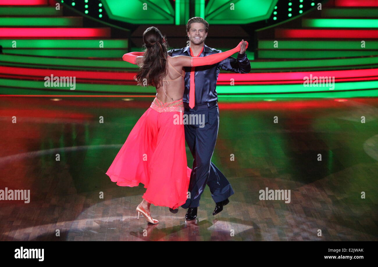 Paul Janke, Ekaterina Leonova on German RTL TV show 'Let's Dance' at Coloneum TV studios.  Where: Cologne, Germany When: 12 Apr 2013 Stock Photo