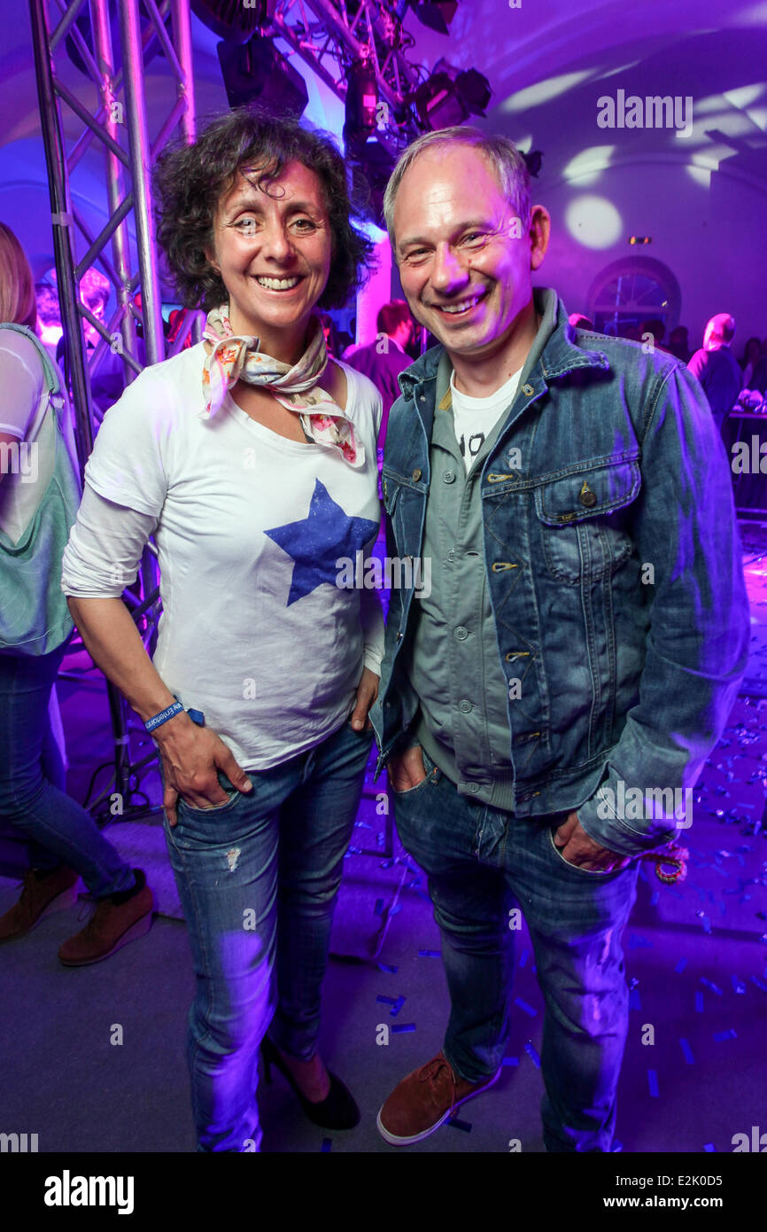 Dorothea Lott and Michael Lott at the launch party of the new Sony