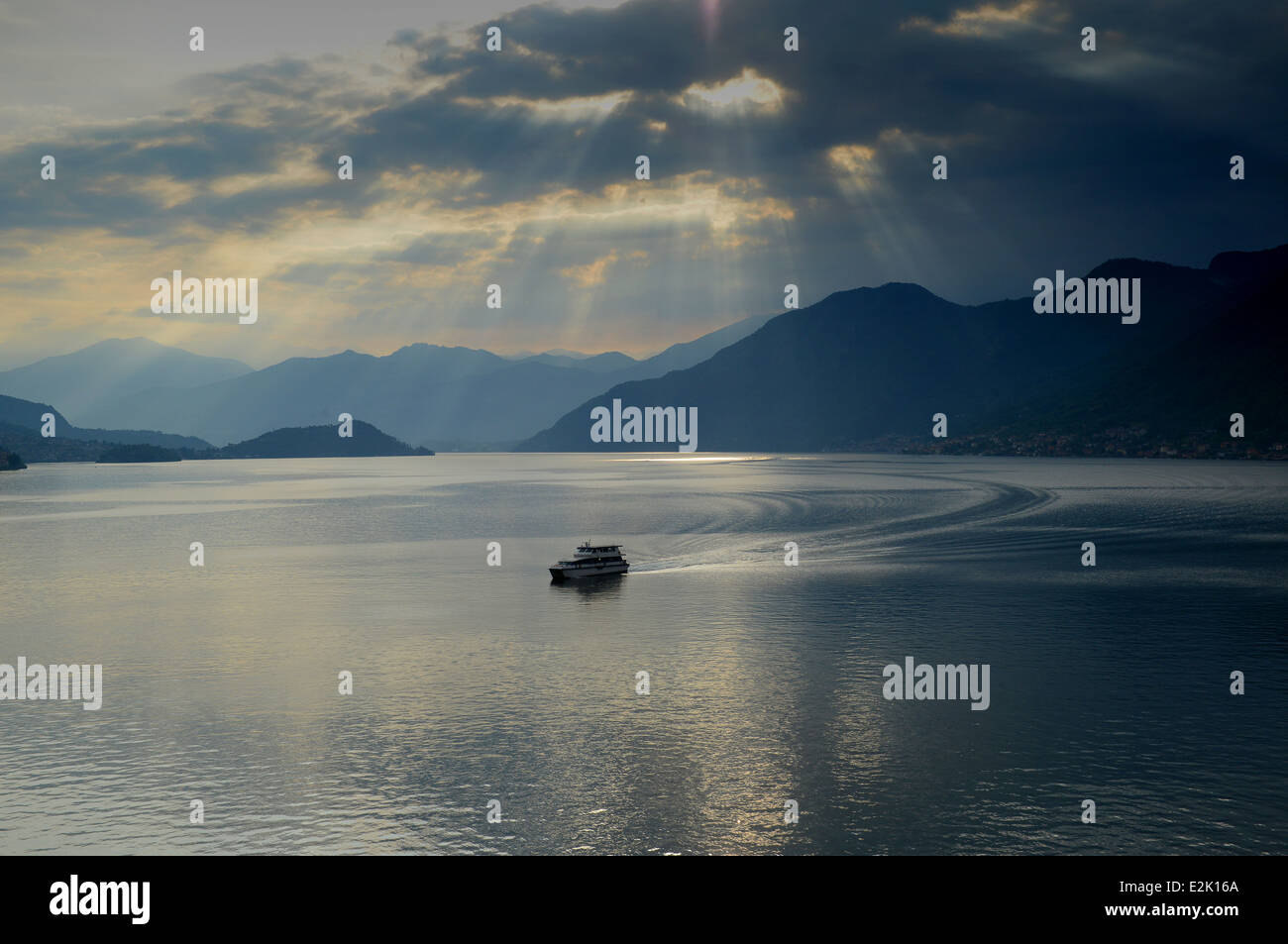 Lake Como Italy Stock Photo