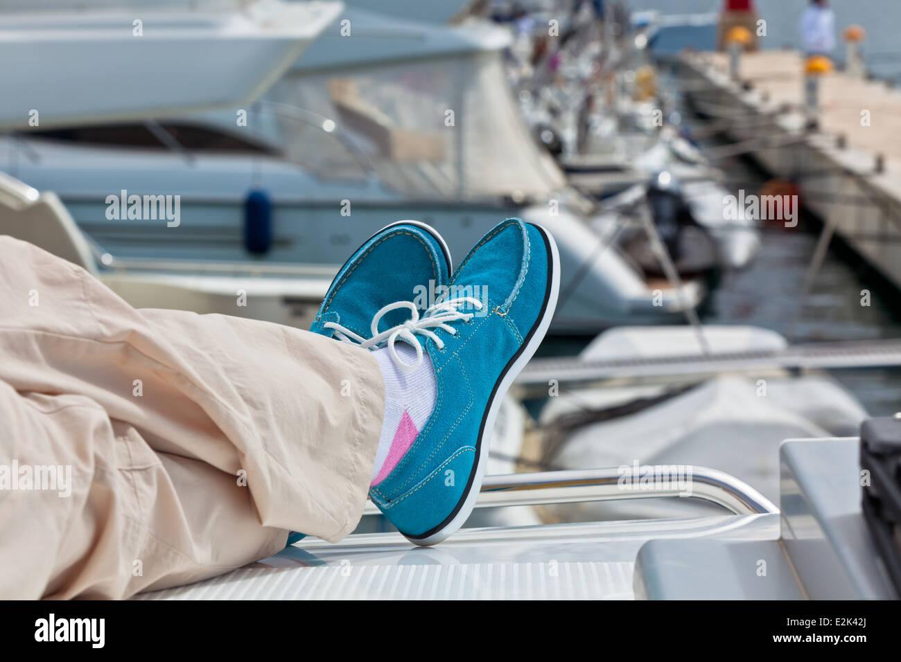 Boat deck shoes hi-res stock photography and images - Alamy