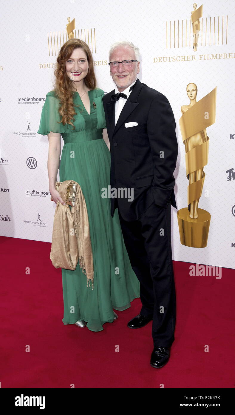 Ernst Stoetzner and guest at Deutscher Filmpreis (German Movie Awards