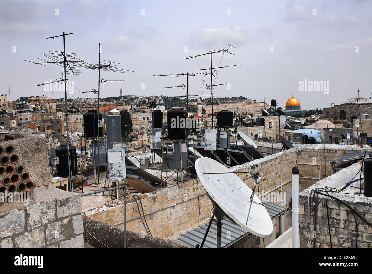 View from old city of jerusalem hi-res stock photography and images - Alamy
