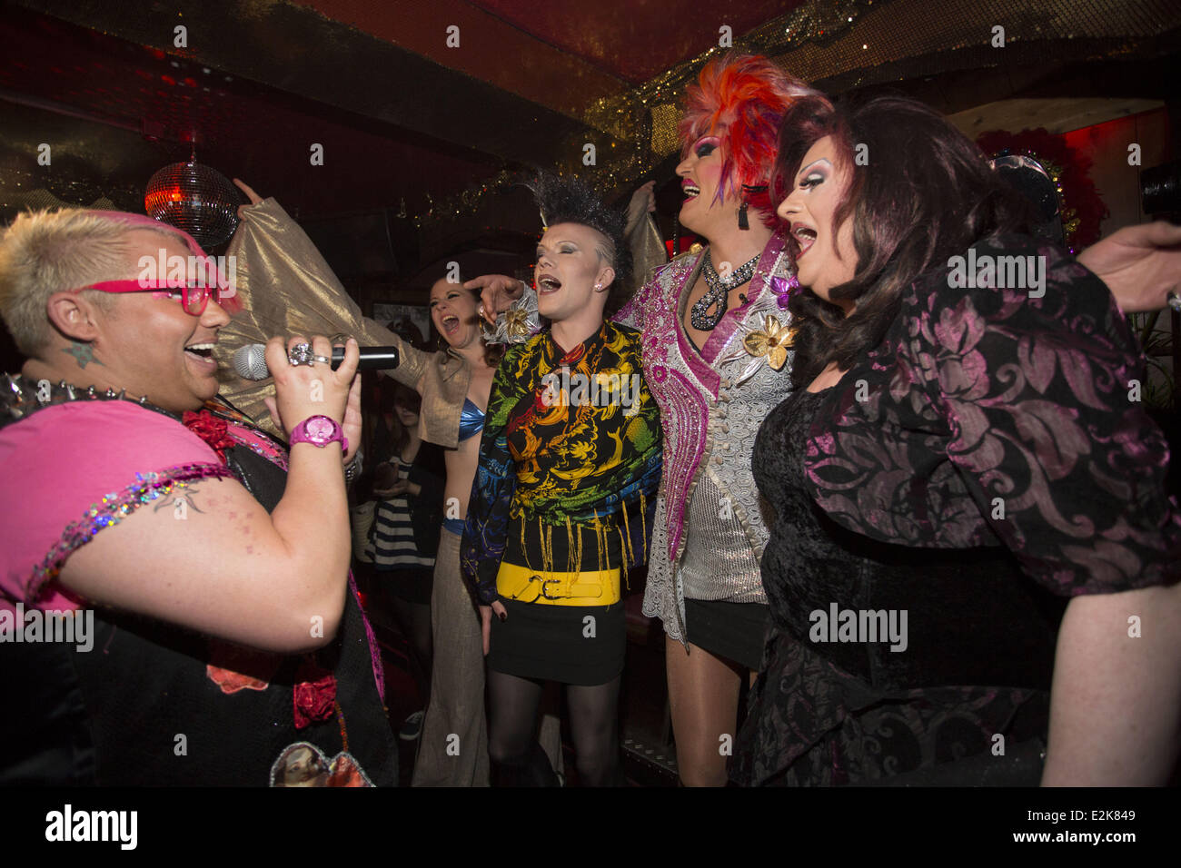 Olivia Jones attending the casting for Germanys Next Supertranse at ...