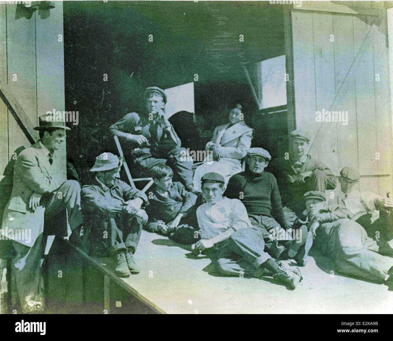 Group Picture at North Island 1911 Stock Photo