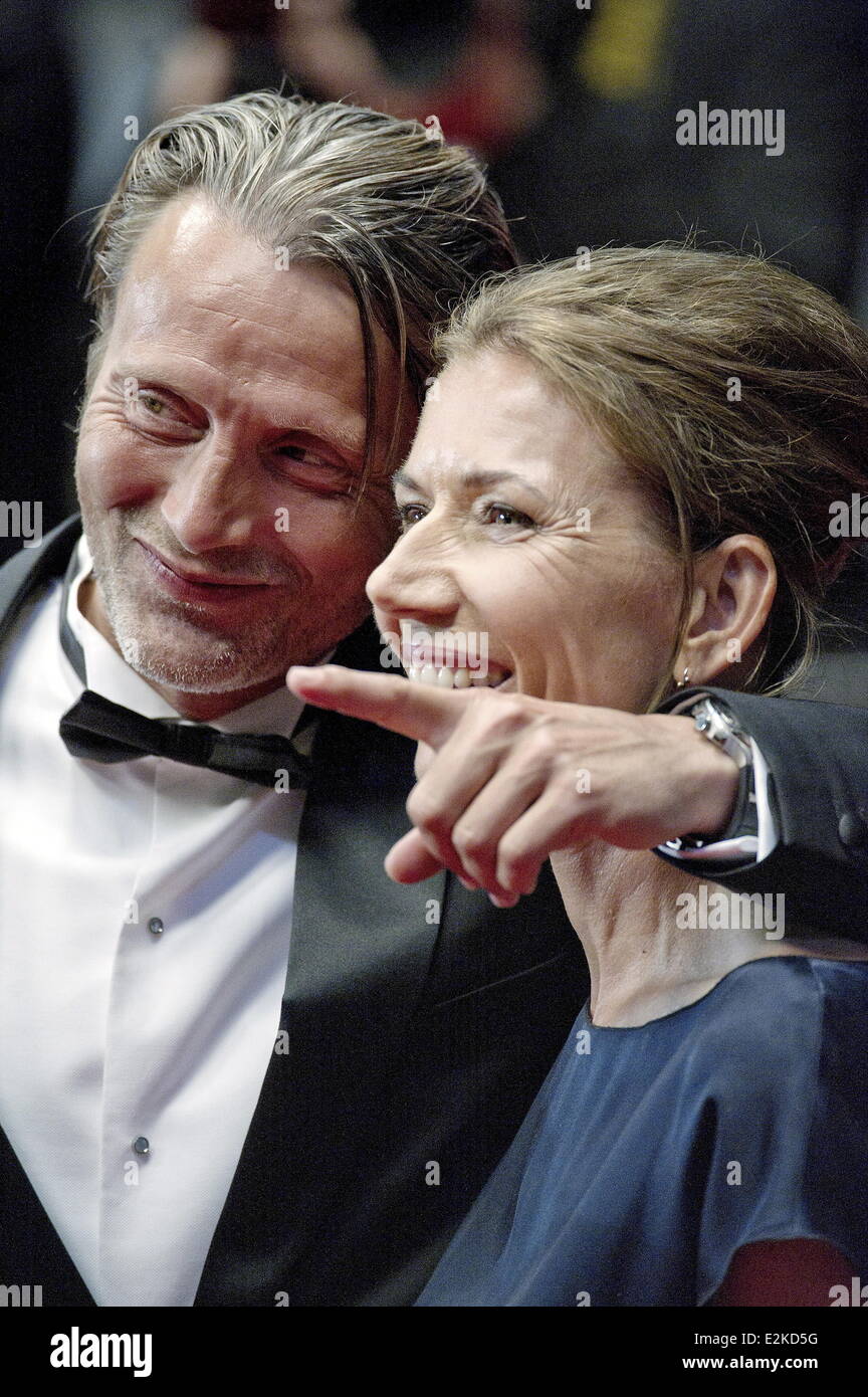 Mats Mikkelsen and Hanne Jacobsen at the 66th Cannes Film Festival  Michael Kohlhaas premiere.  Where: Cannes, France When: 24 May 2013 Stock Photo