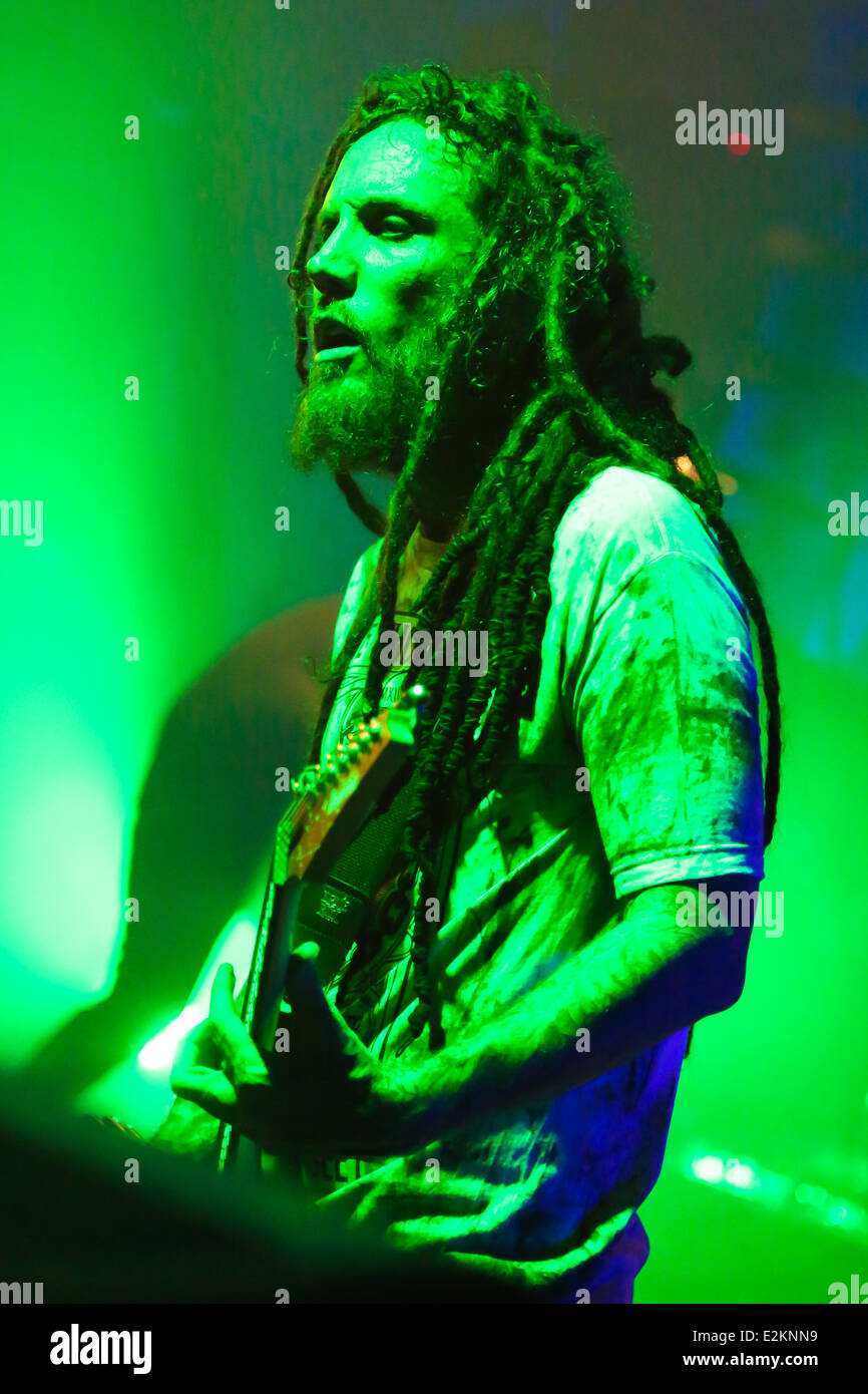 Brian Head Welch guitarist of Korn performing live at complex 457
