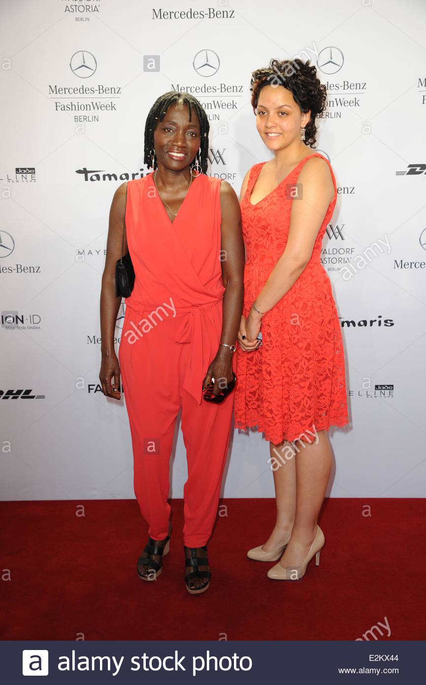 Dr. Auma Obama and her daughter Akinyi at Mercedes-Benz Fashion Week ...