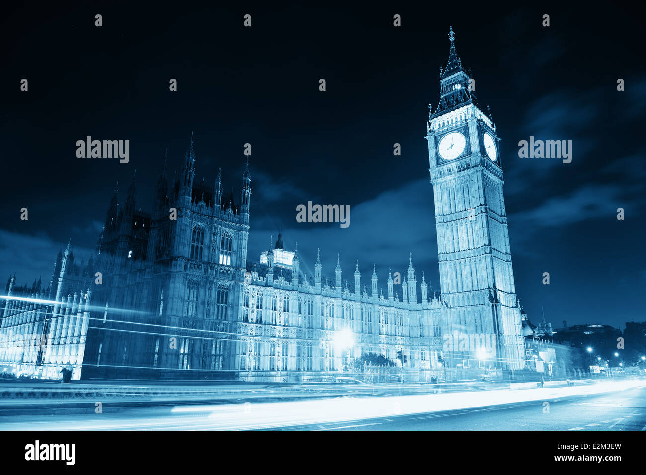 House of Parliament at night, London. Stock Photo
