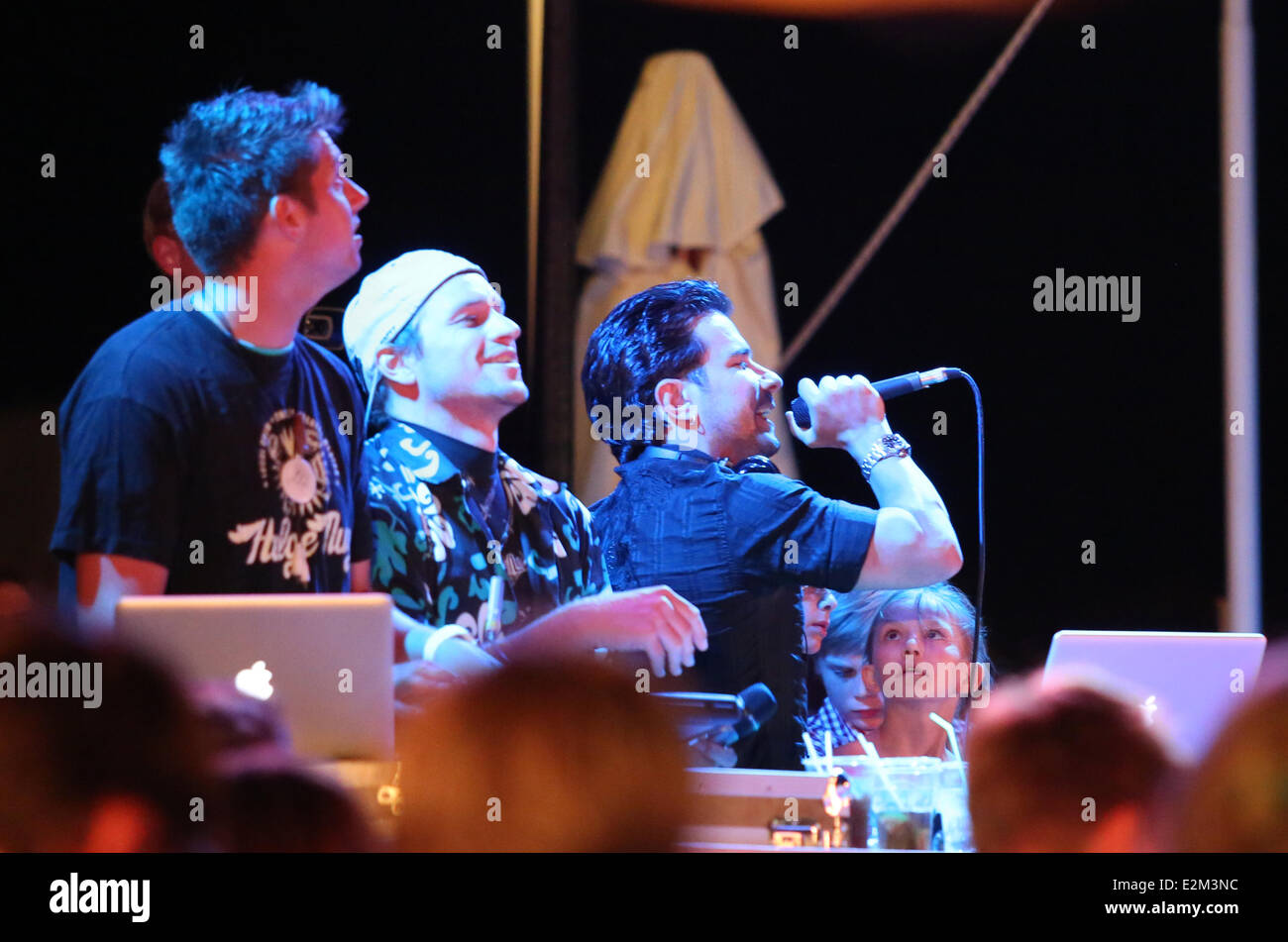 Marc Terenzi With Her Daughter Summer Djing At Robinson Club Beach Party On The Island Of Crete Where Sissi Crete Greece When 23 Jul 2013 Stock Photo Alamy