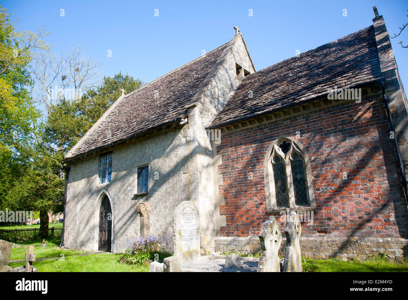 Saxon church of St Mary the Virgin, Alton Barnes, Wiltshire, England