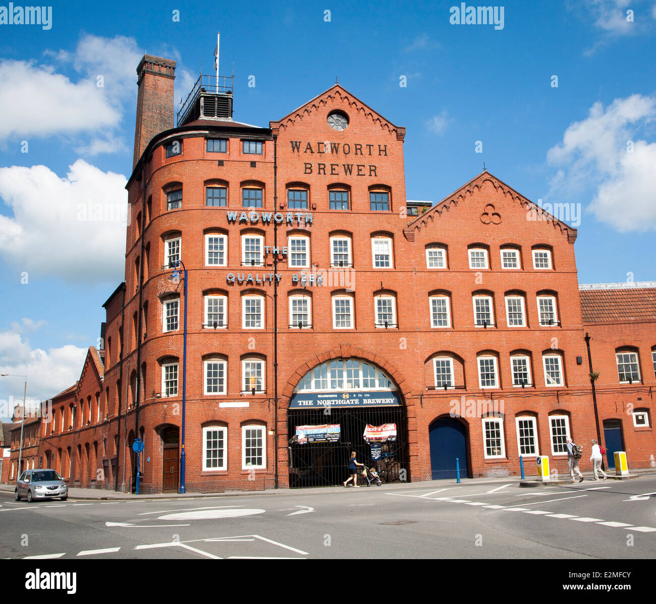 Wadworth's Northgate brewery Devizes, Wiltshire, England Stock Photo