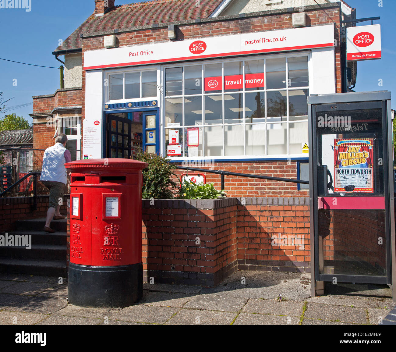 Post Office in the village of Pewsey, Wiltshire, England Stock Photo ...