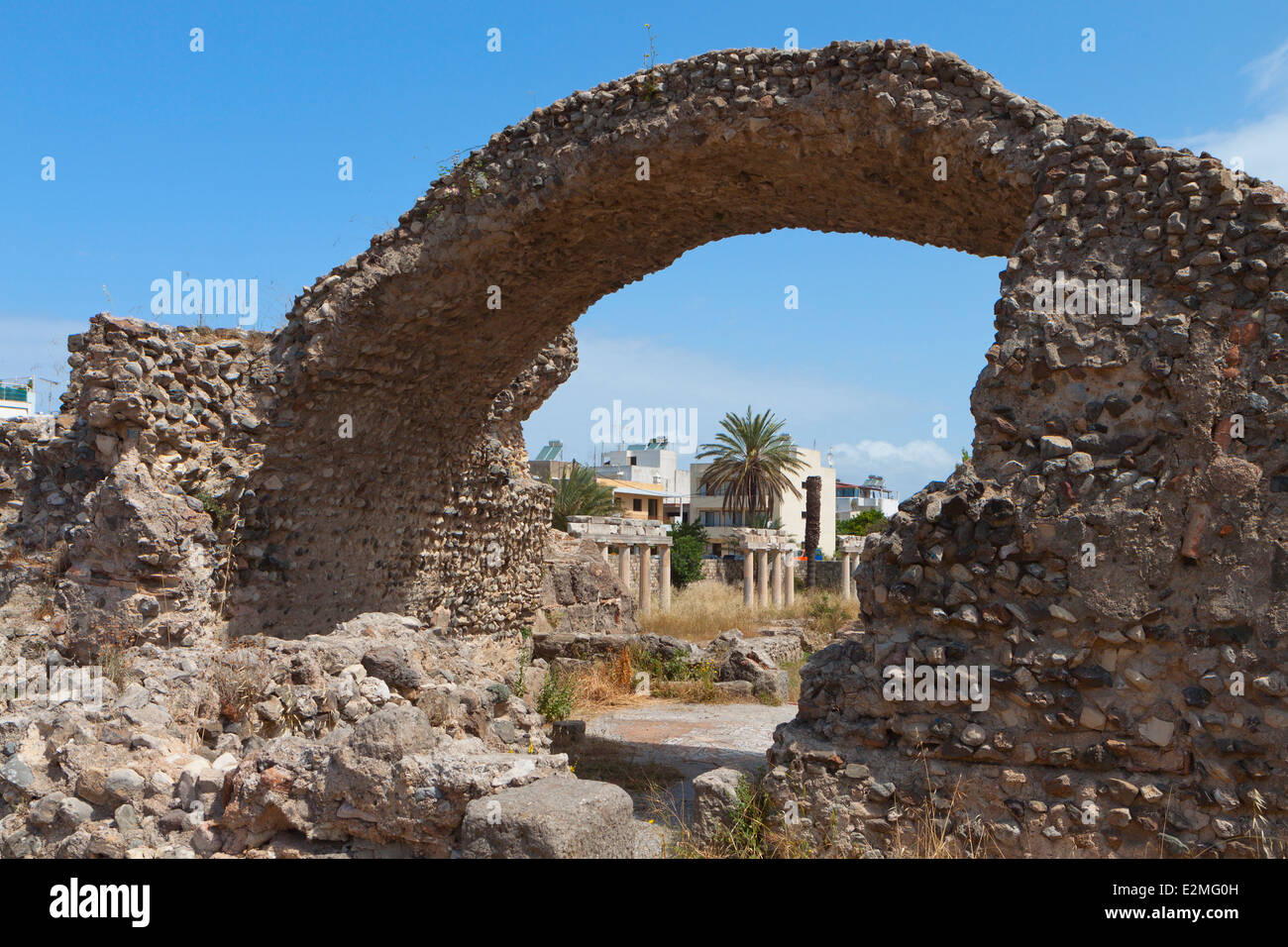The ancient gymnasium of Kos island in Greece Stock Photo