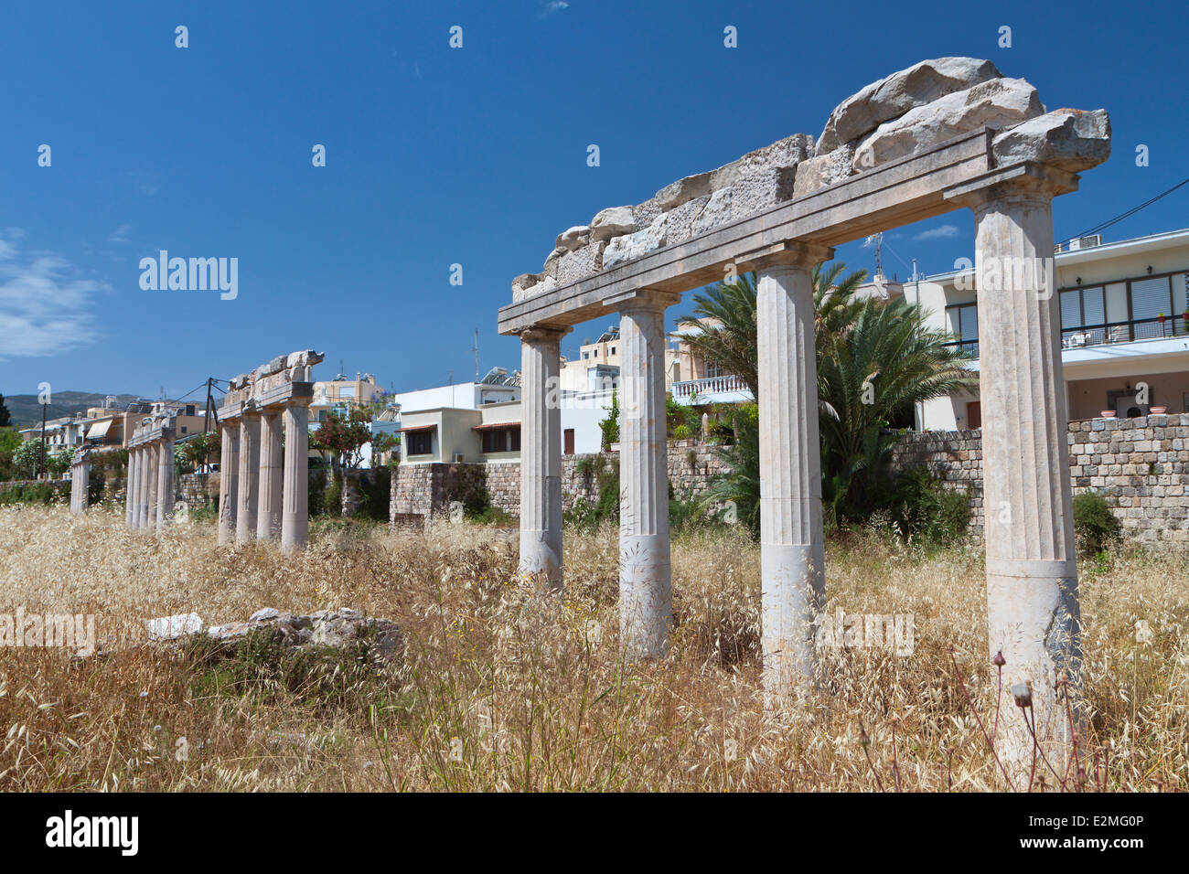 The ancient gymnasium of Kos island in Greece Stock Photo