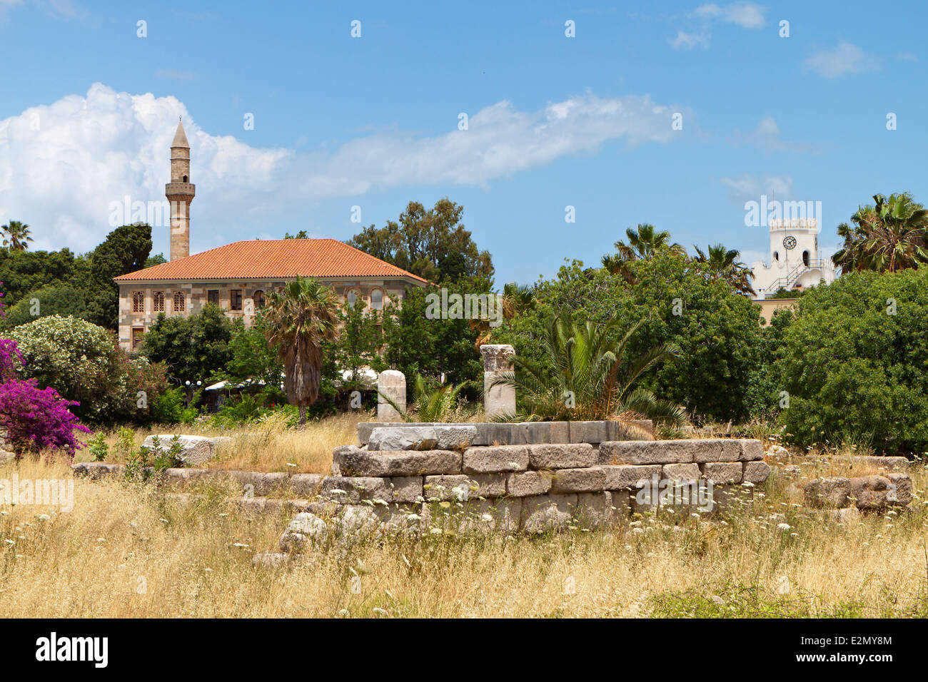 The Lotzia Mosque at Kos island in Greece Stock Photo