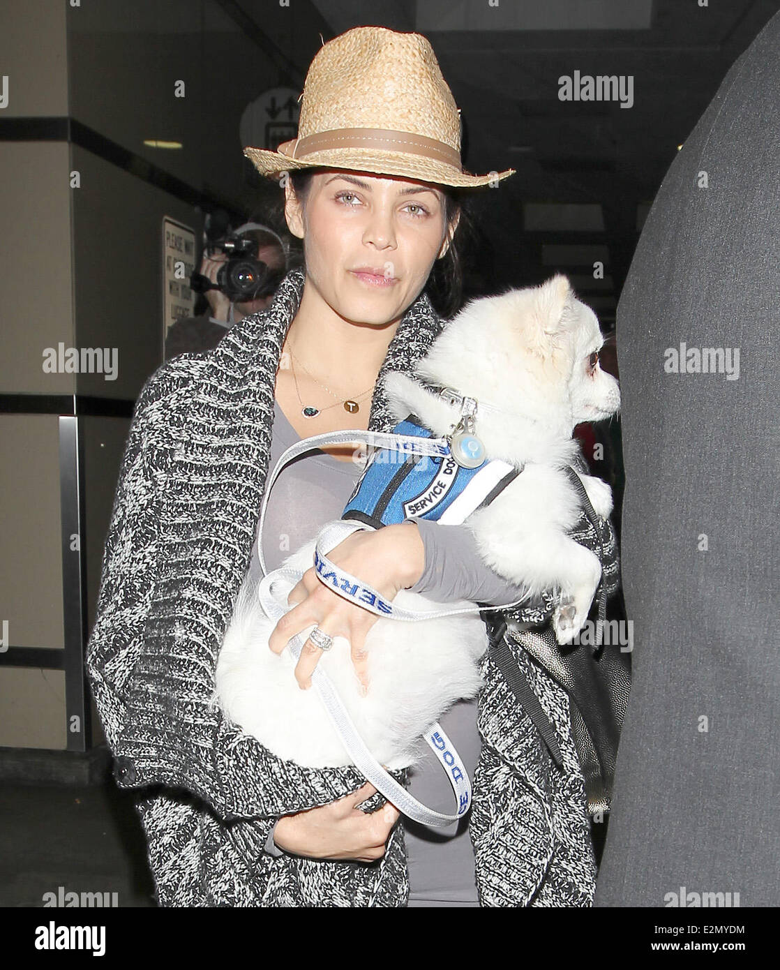 Jenna DewanTatum at Los Angeles International Airport , LAX, with her