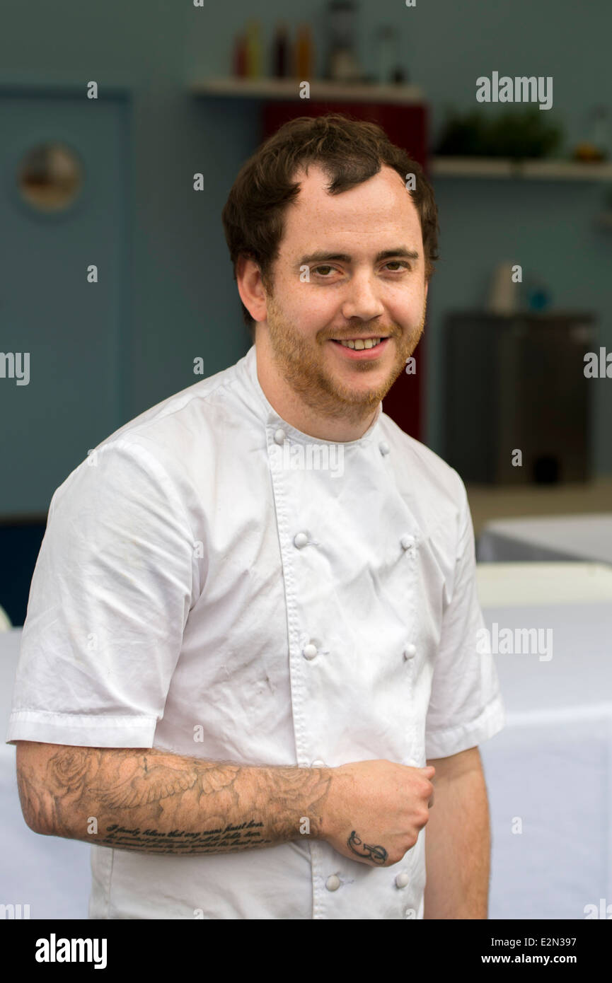 Tom Sellers is Chef Owner of Michelin starred restaurant Story in London and finalist on BBC's Great British Menu Stock Photo