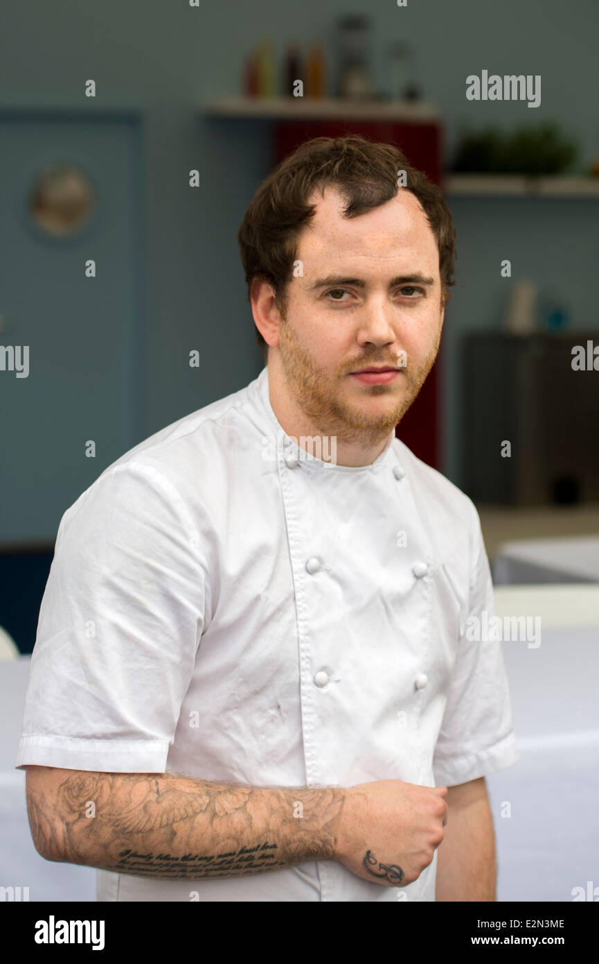 Tom Sellers is Chef Owner of Michelin starred restaurant Story in London and finalist on BBC's Great British Menu Stock Photo