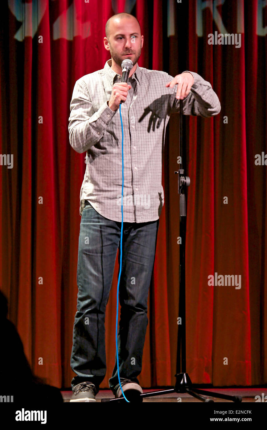 Executive Producer of 'The Daily Show' Rory Albanese and his fellow stand-up comedians perform live at 92YTribeca  Featuring: Adam Lowitt Where: New York City , New York When: 11 Jan 2013 Stock Photo