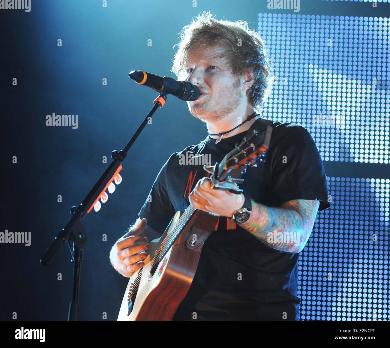 Ed Sheeran performs live at the O2 Arena for the first of his three ...