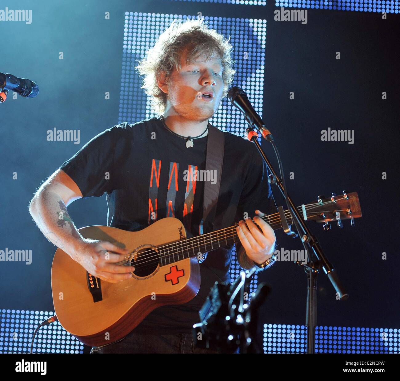Ed Sheeran performs live at the O2 Arena for the first of his three ...