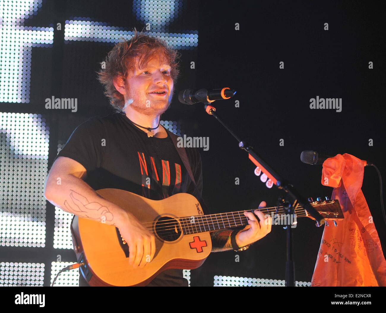 Ed Sheeran performs live at the O2 Arena for the first of his three ...