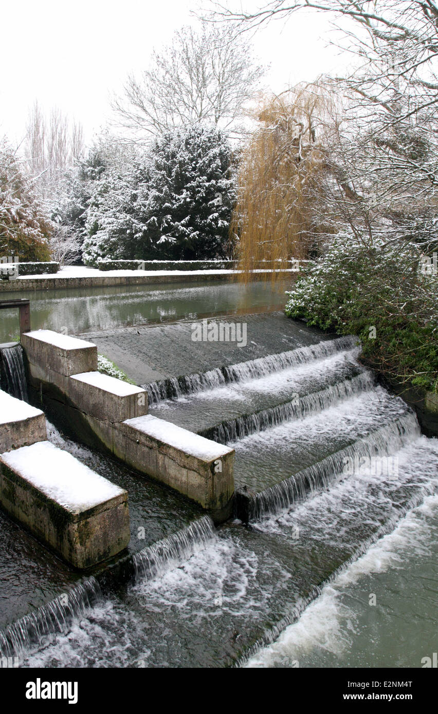 Villages around Bedfordshire are transformed into a winter wonderland