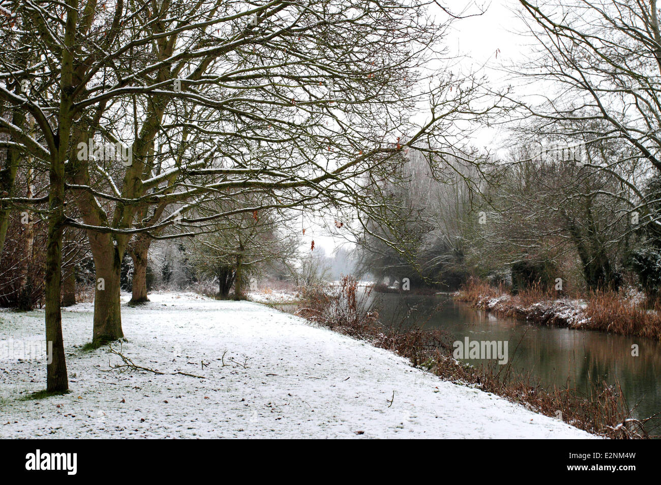 Villages around Bedfordshire are transformed into a winter wonderland