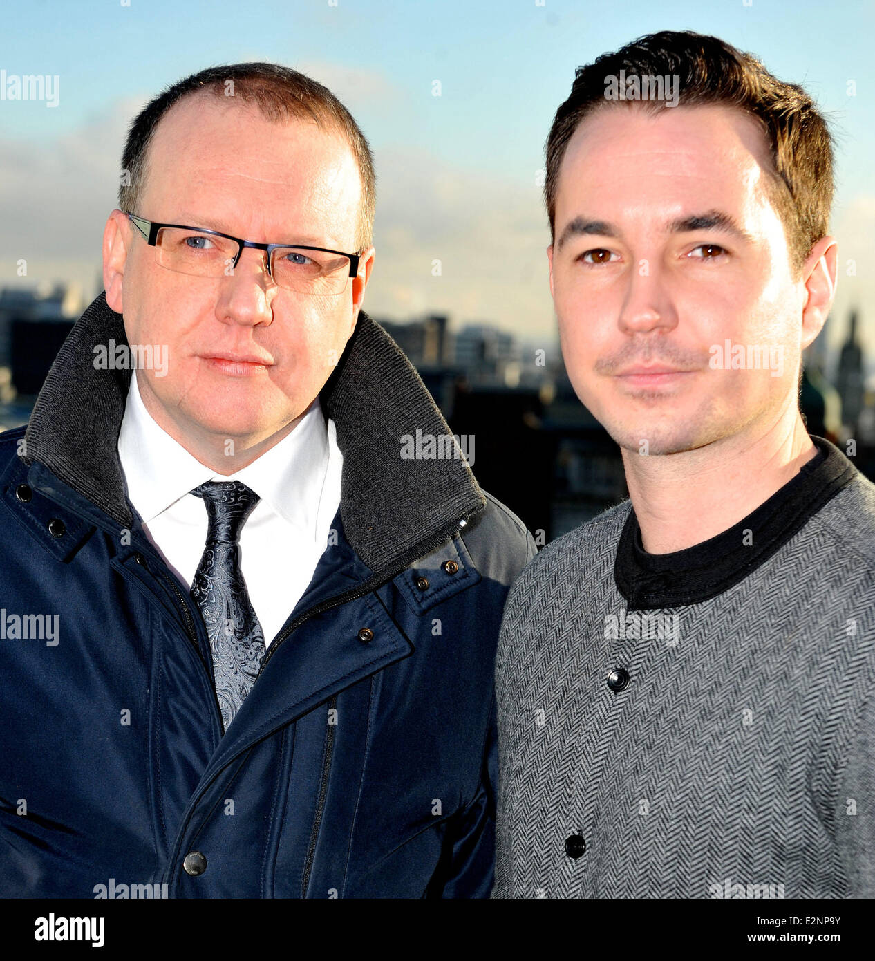 Cast members attend a photocall for new film 'The Wee Man' in Glasgow