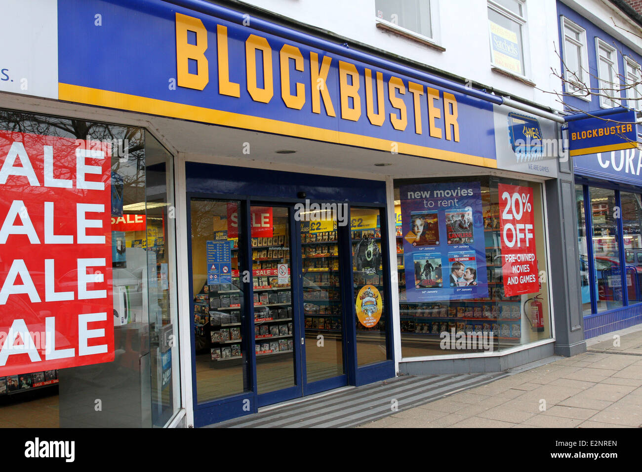 Dvd Video Games Rental Firm Blockbuster Uk High Resolution Stock  Photography and Images - Alamy