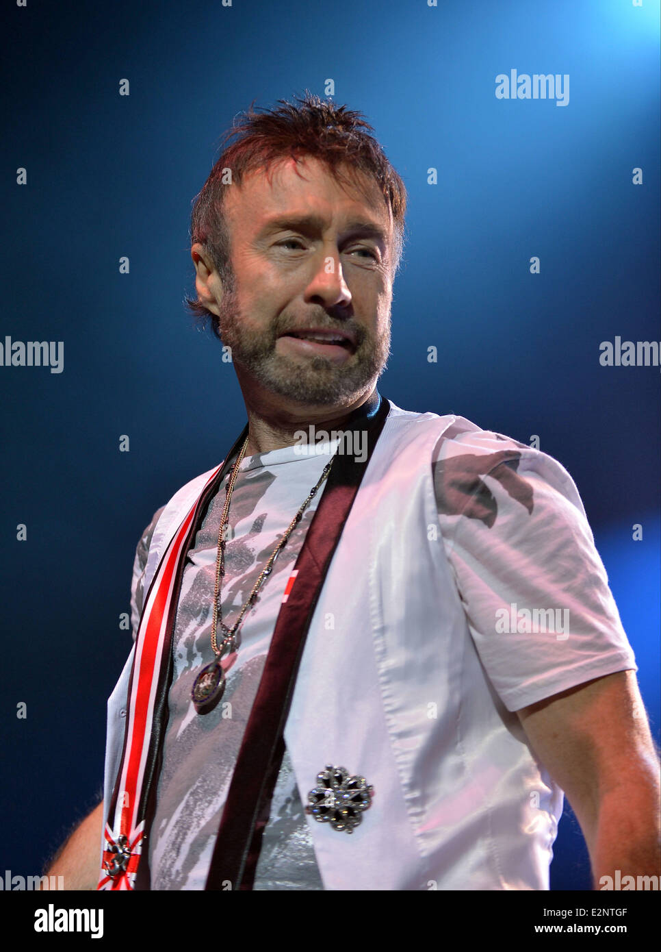 Paul Rodgers performing with his band at Hard Rock Live in Hollywood  Featuring: Paul Rodgers Where: Hollywood, Florida, United Stock Photo