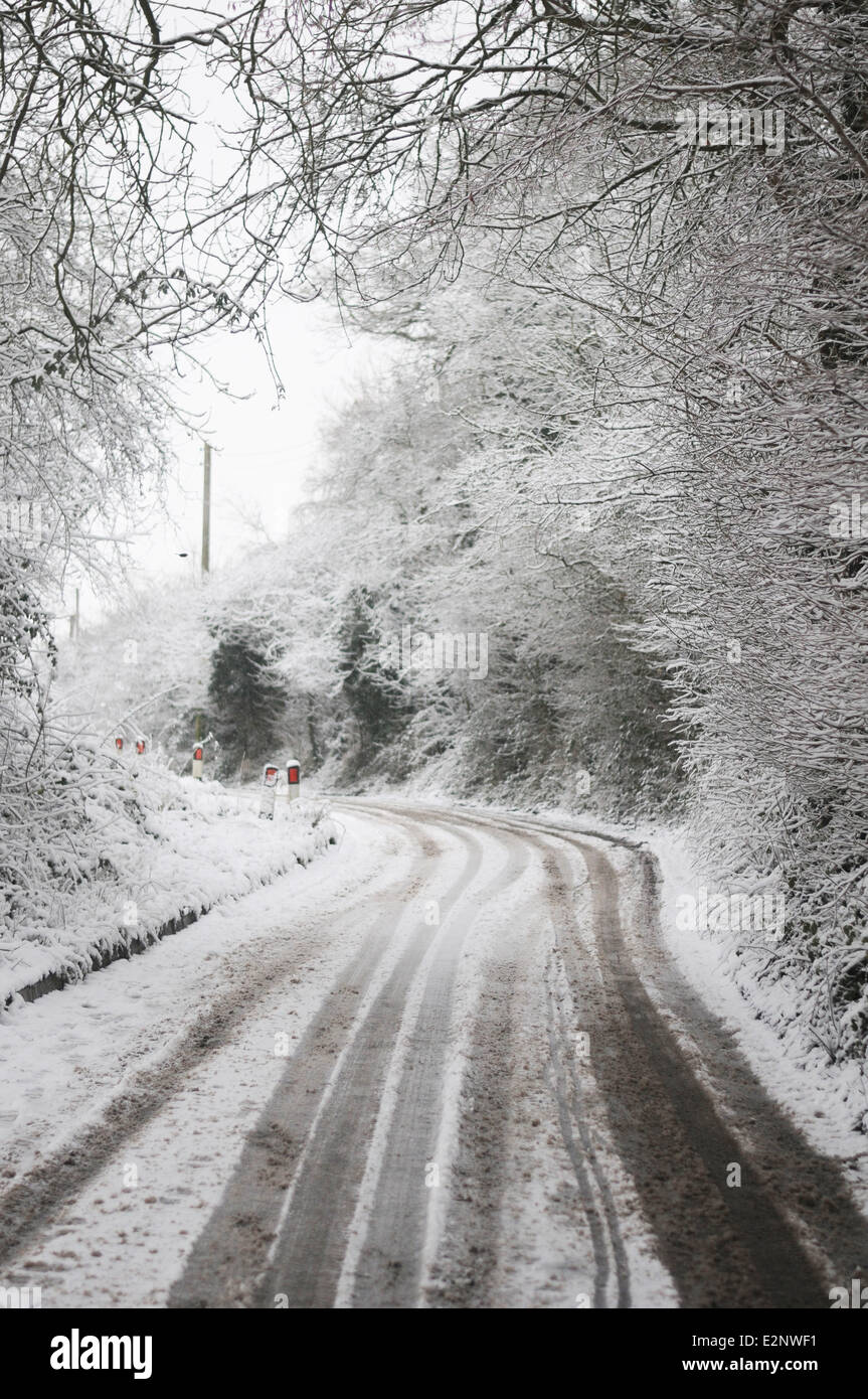 Pictured Charfield, South Gloucester The heaviest snowfall of the