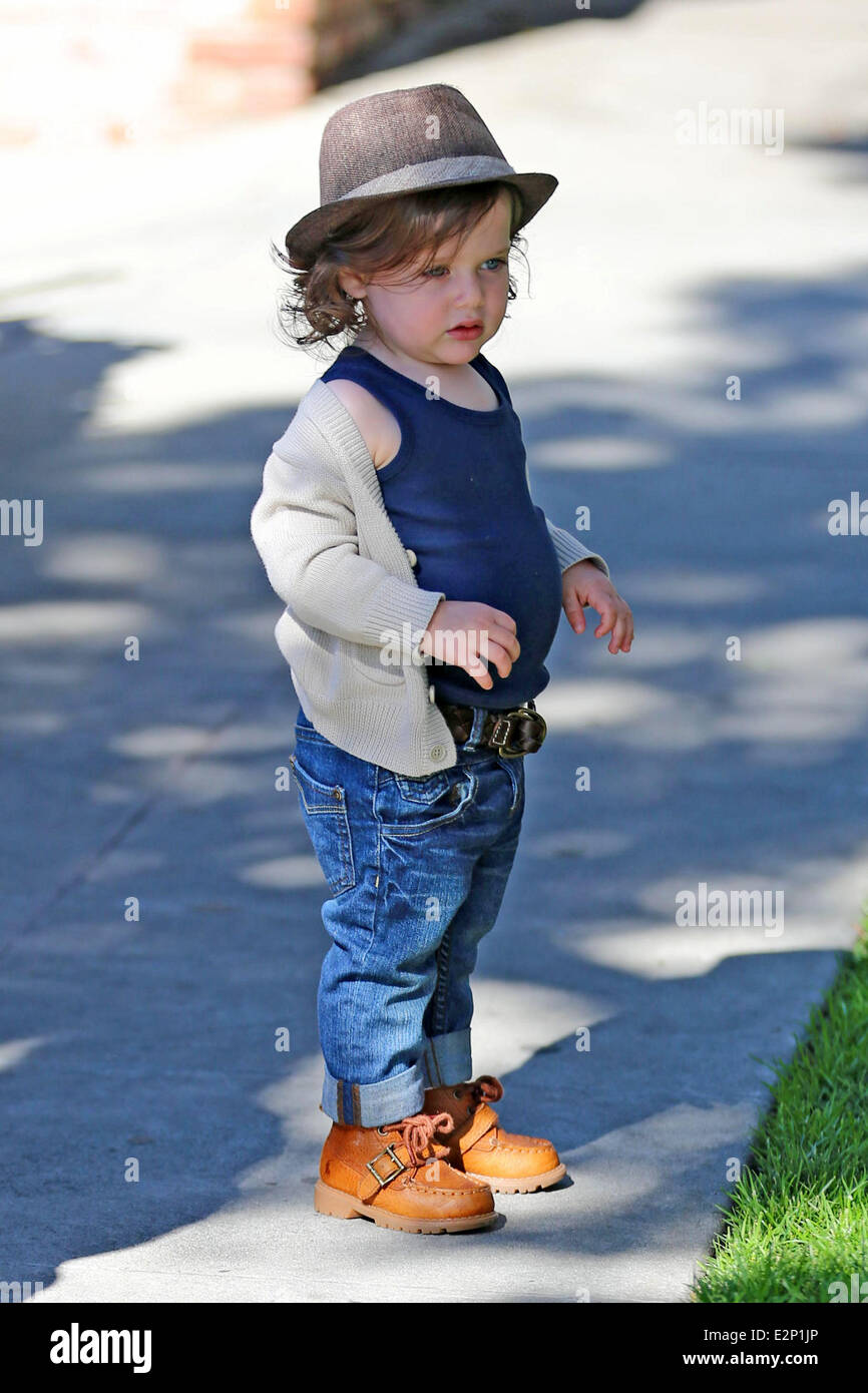 Rachel Zoe, her husband Rodger Berman and their son Skyler Berman exit