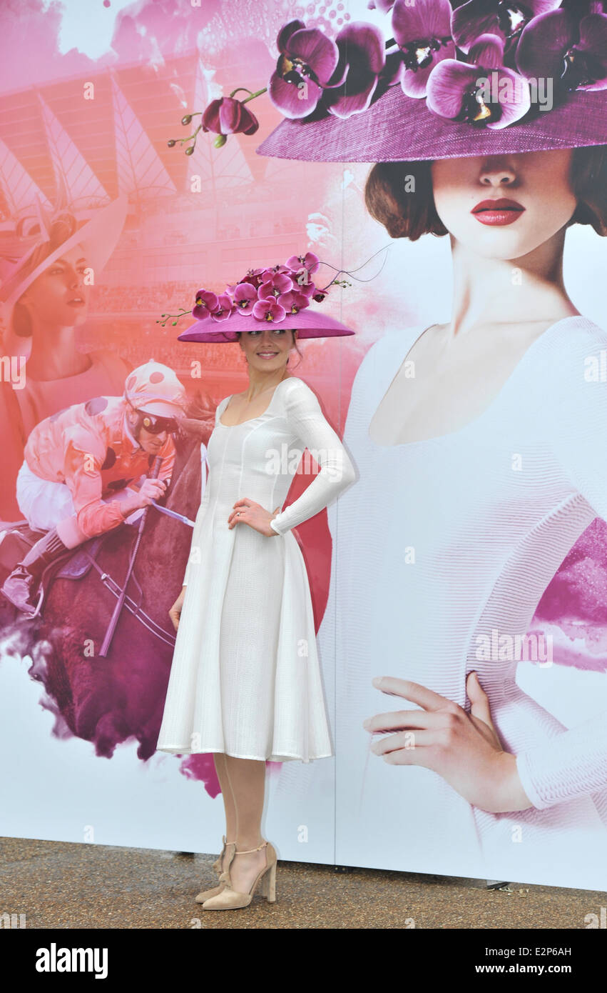 Royal Ascot 2012 campaign 'The Colour and the Glory' launch in Hyde Park  Featuring: Victoria Pendleton Where: London, United Kingdom When: 24 Jan 2013 Stock Photo