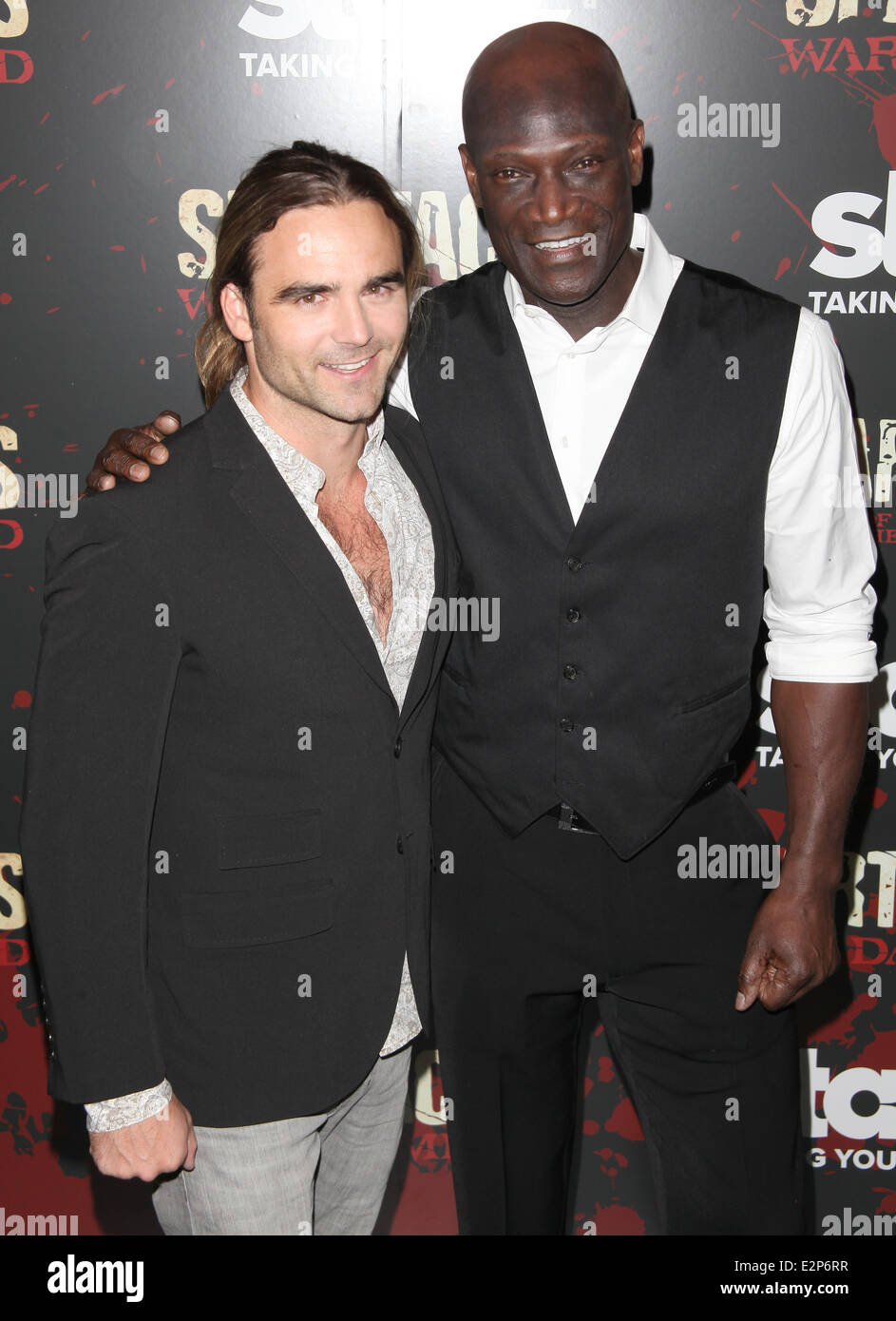 'Spartacus: War Of The Damned' Series Finale premiere at the Museum of Modern Art - Arrivals  Featuring: Dustin Clare,Peter Mens Stock Photo