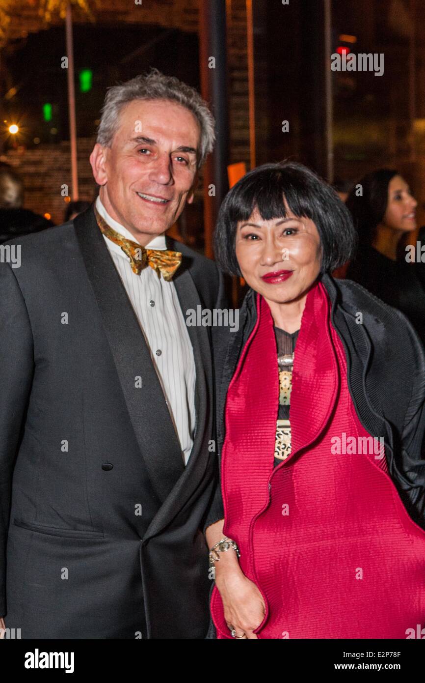 SFJAZZ Historic Opening Night Concert Featuring: Lou Demattei,Amy Tan  Where: San Francisco, CA, United States When: 23 Jan 2013 Stock Photo -  Alamy