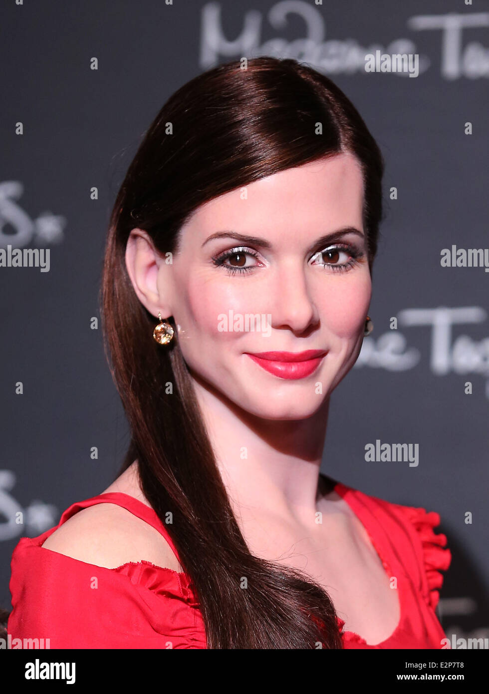 The wax figure of Sandra Bullock is unveiled at Madame Tussauds, inside