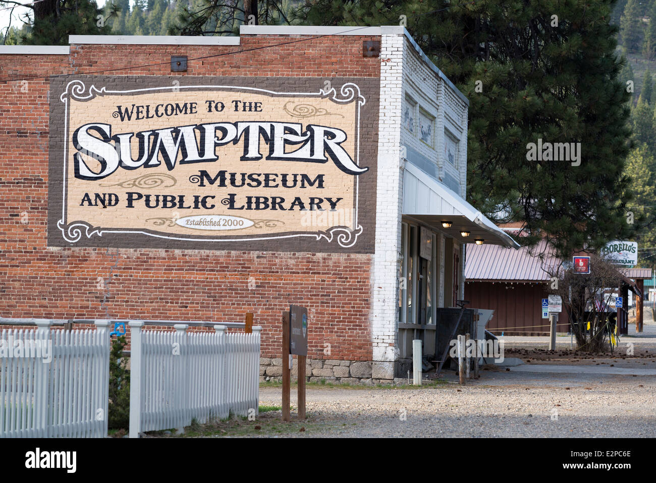 Sumpter Municipal Museum, Sumpter, Oregon. Stock Photo