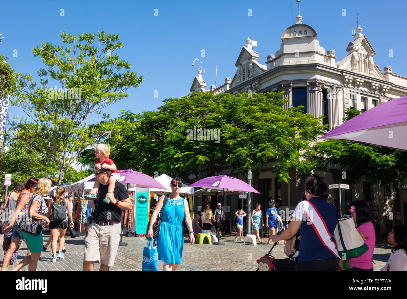 South Bank Parklands, Downtown Brisbane, Queensland, Australia Stock Photo  - Alamy