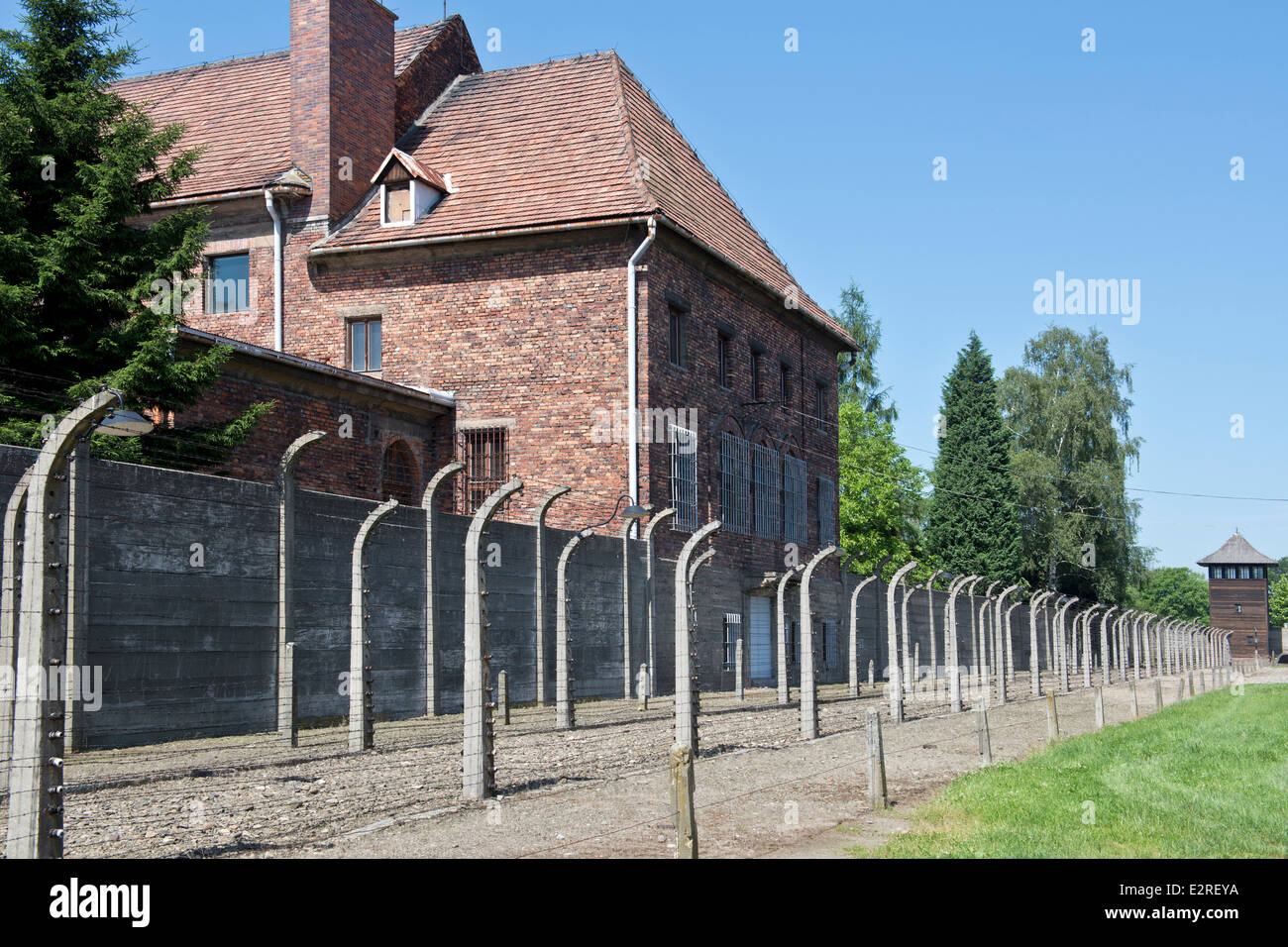 Poland, Auschwitz, Concentration camp Stock Photo Alamy