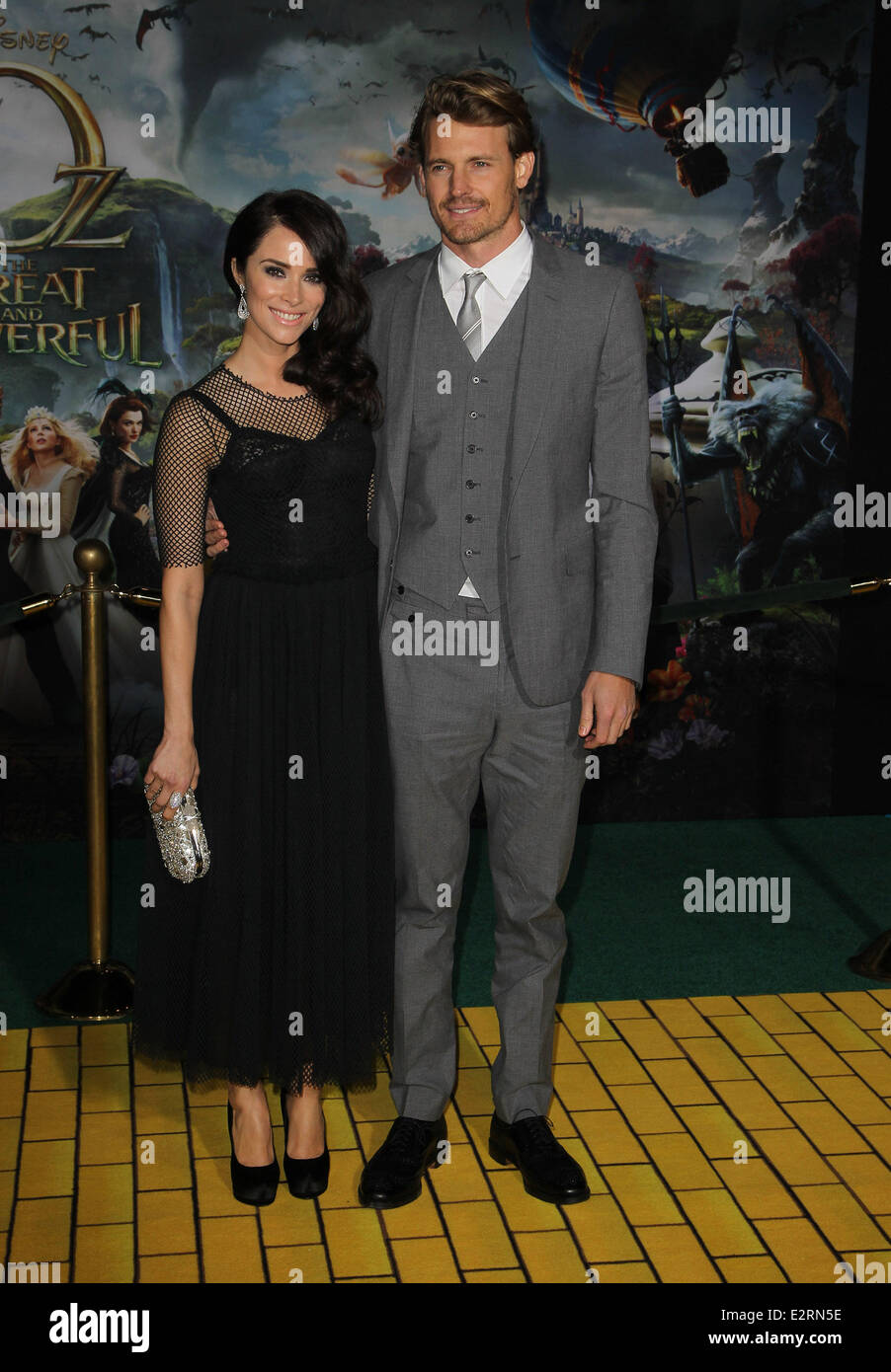 Josh Pence; Abigail Spencer  Where: Hollywood, California, USA When: 13 Feb 2013 Stock Photo