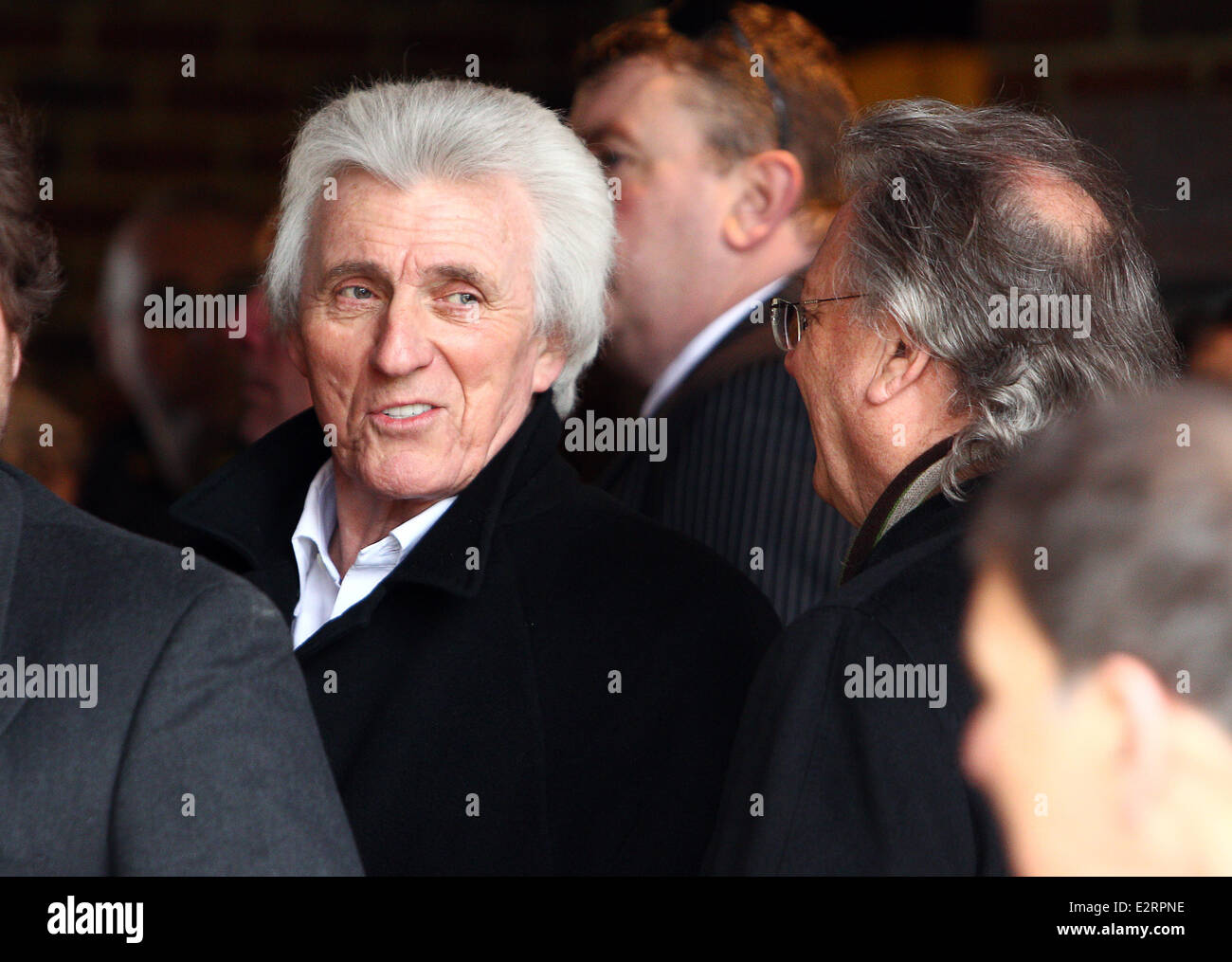Funeral of Reg Presley of The Troggs at Basingstoke Crematorium, North