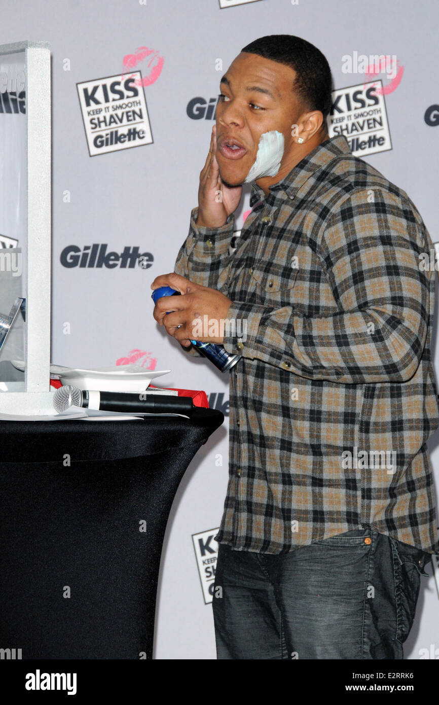 Gillette's Largest Shave & Kiss Valentine's Day Event Featuring: Ray ...