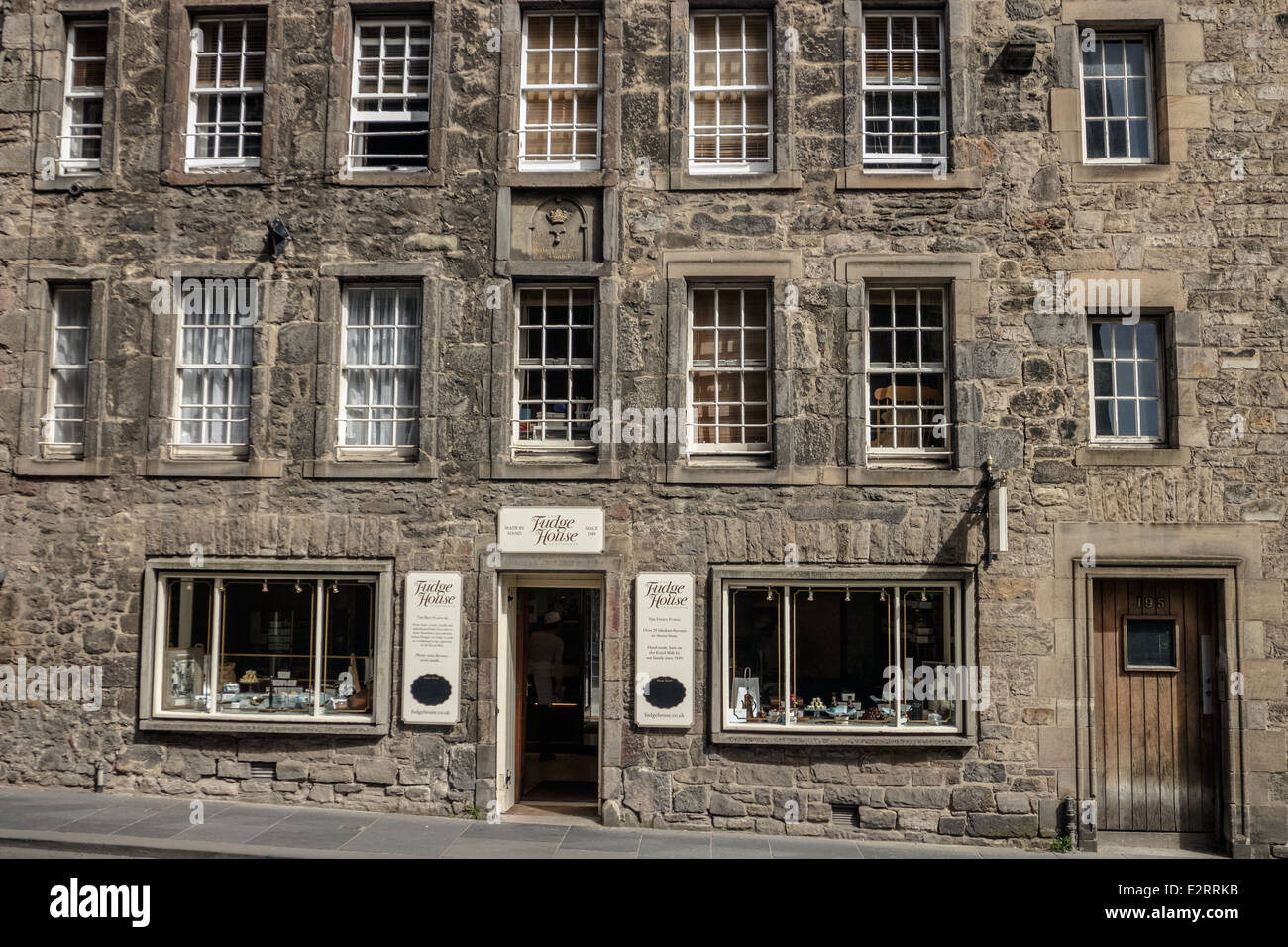 The Fudge House tourist gift shop on the Royal Mile Edinburgh Stock