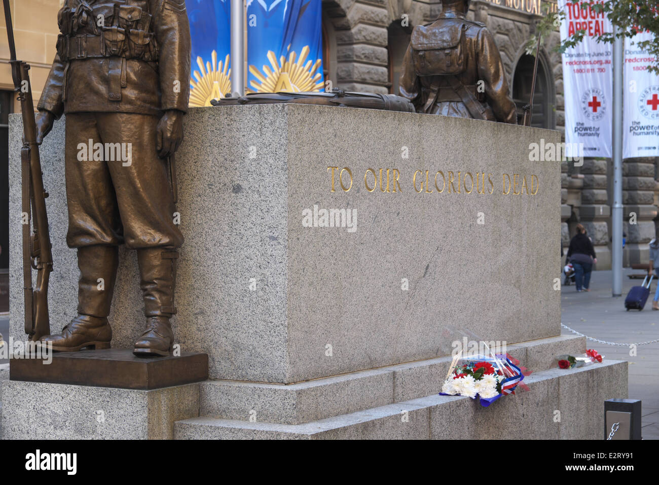 to our glorious dead, memorial of world war in martin place Sydney,australia Stock Photo