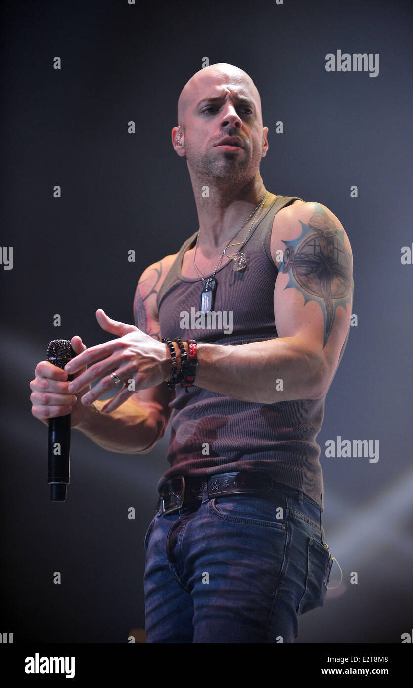 Daughtry perform live on stage at the BB&T Center Featuring: Chris Daughtry  Where: Sunrise, Florida, United States When: 20 Feb 2013 Stock Photo - Alamy