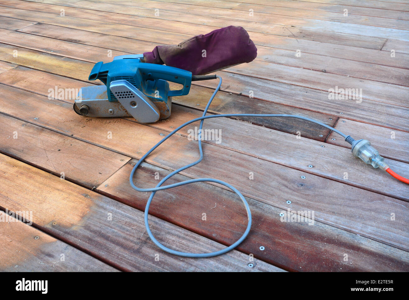 wood deck sander