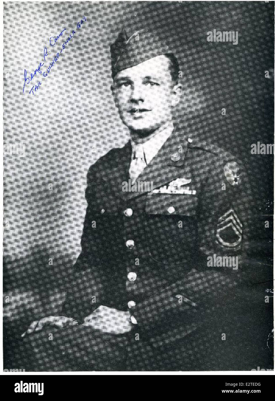 George Caron This photograph features George Caron, a crew member of the Enola Gay ...