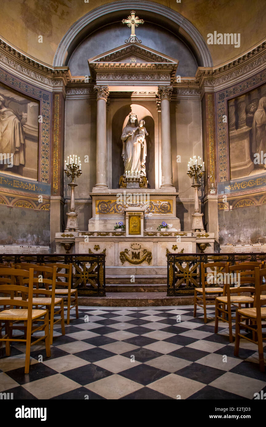 Prayer chapel inside Eglise Saint Germain, Paris France Stock Photo Alamy